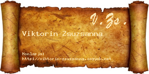 Viktorin Zsuzsanna névjegykártya